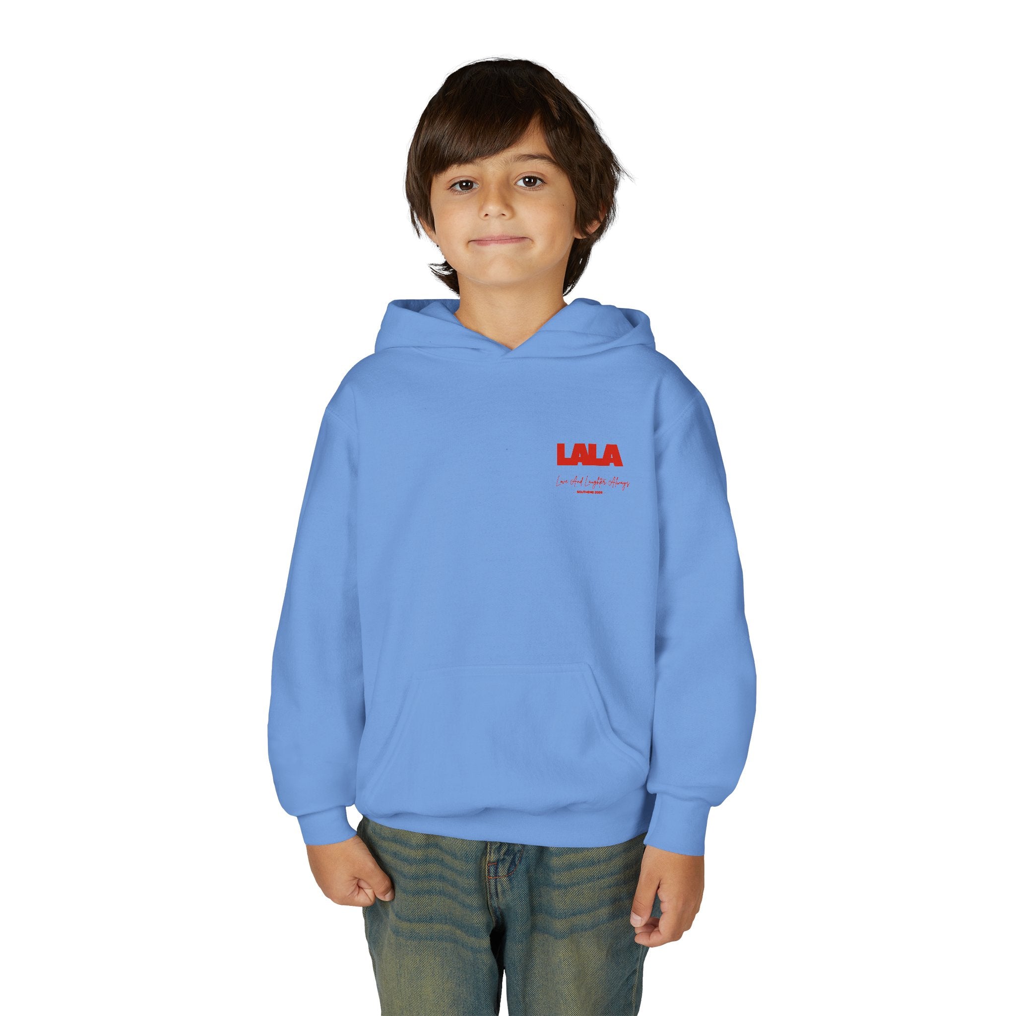 Youth Hoodie - LALA Bold Red Logo Pullover