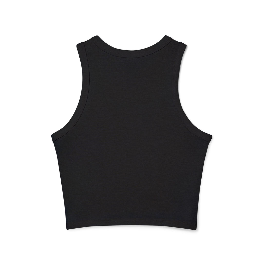 LALA logo script racer tank