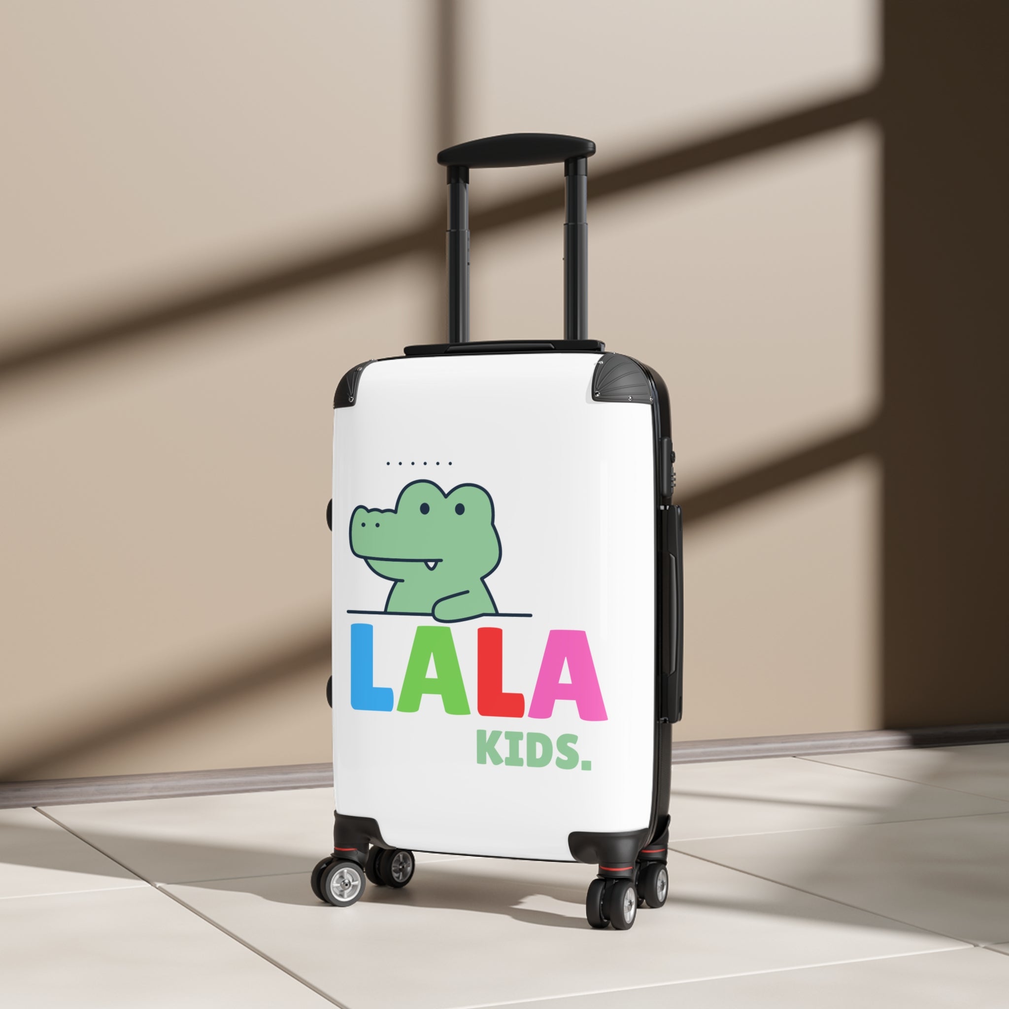 Green Crocodile LALA Kids Suitcase | Kids Travel Luggage
