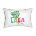 Green Cartoon Alligator LALA Kids Lumbar Pillow | Cute Kids Decor