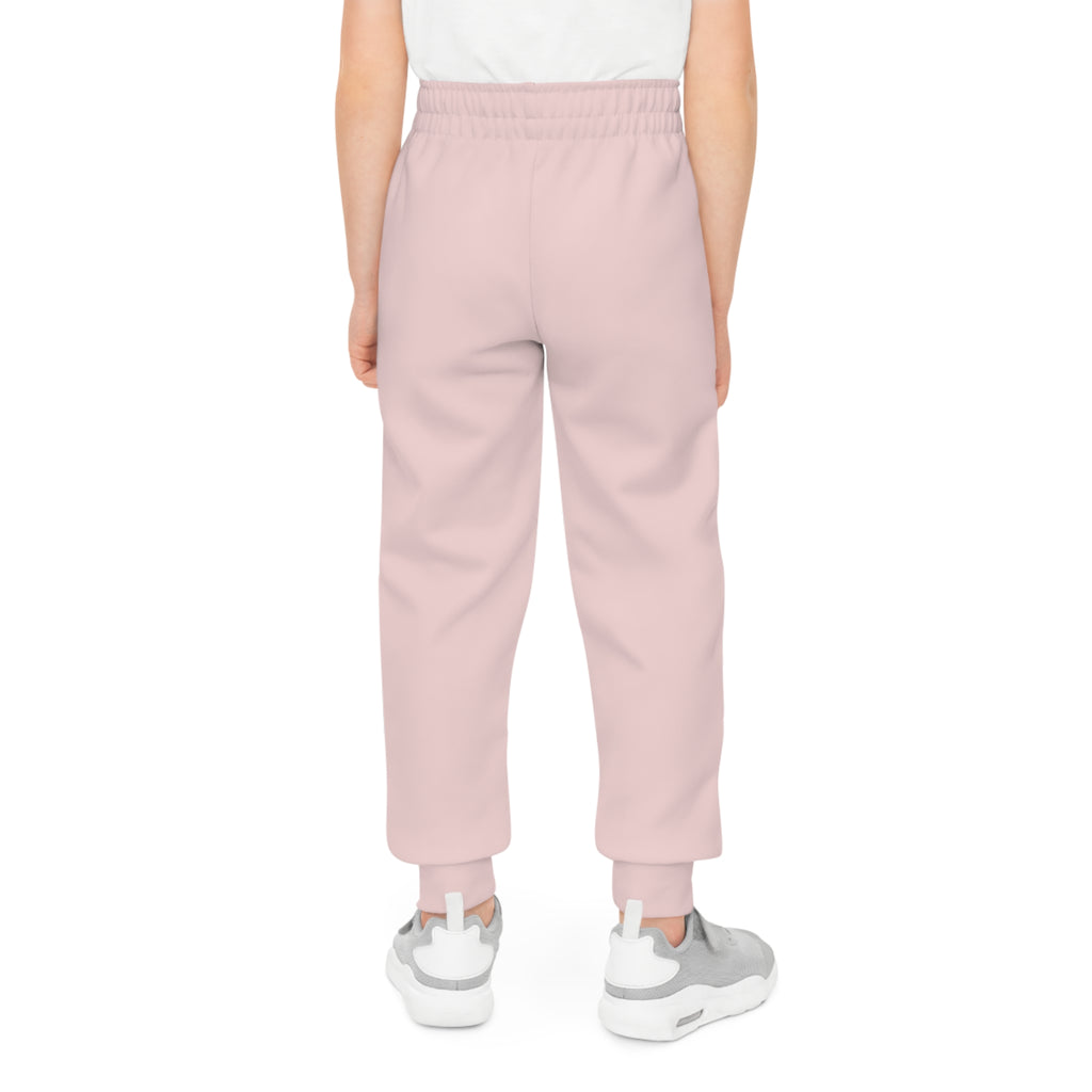 Youth Joggers — 'LALA' Pink Graphic Sweatpants for Kids