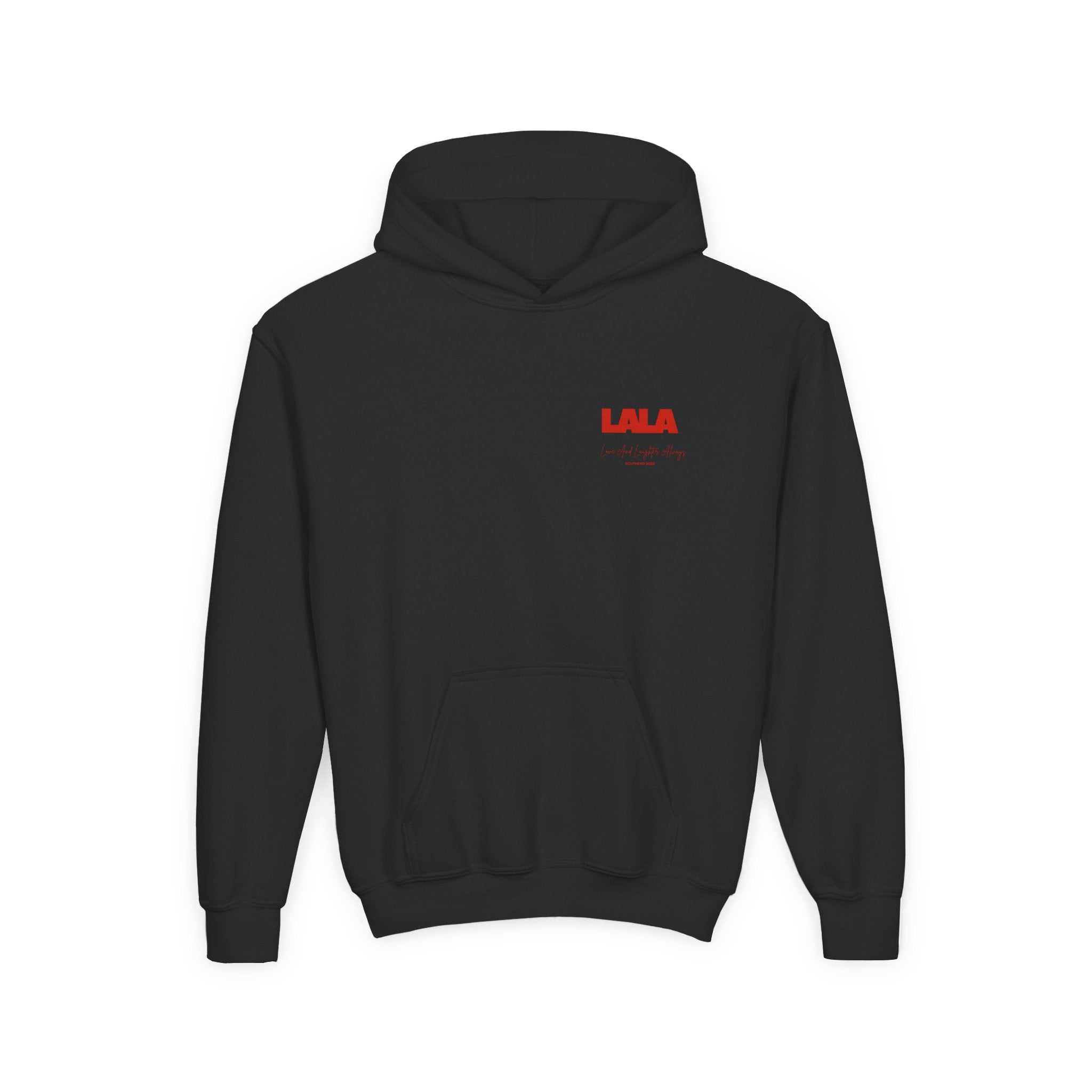 Youth Hoodie - LALA Bold Red Logo Pullover