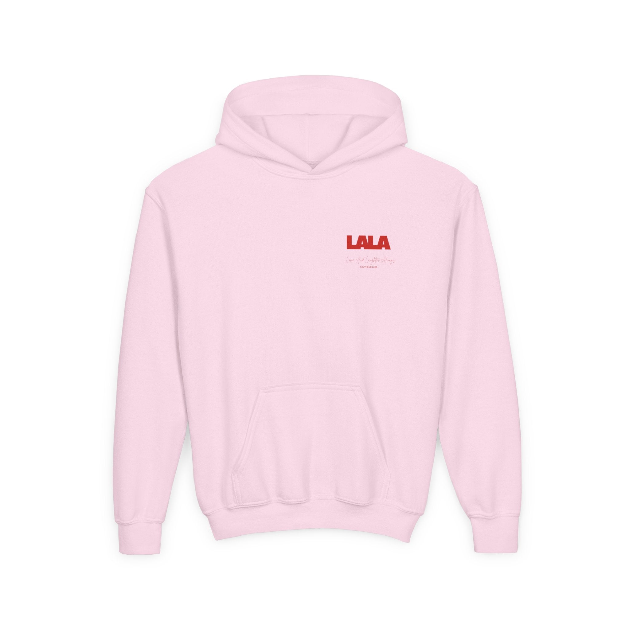 Youth Hoodie - LALA Bold Red Logo Pullover