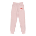 Youth Joggers — 'LALA' Pink Graphic Sweatpants for Kids