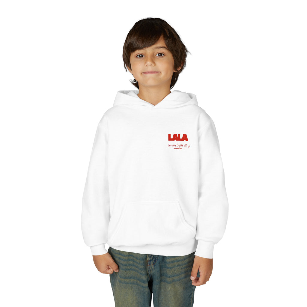 Youth Hoodie - LALA Bold Red Logo Pullover