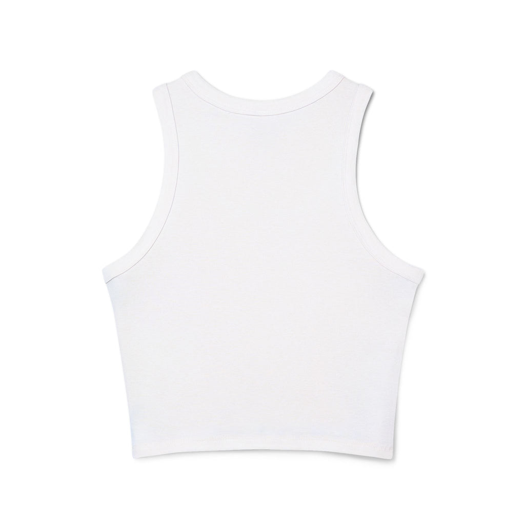 LALA logo script racer tank