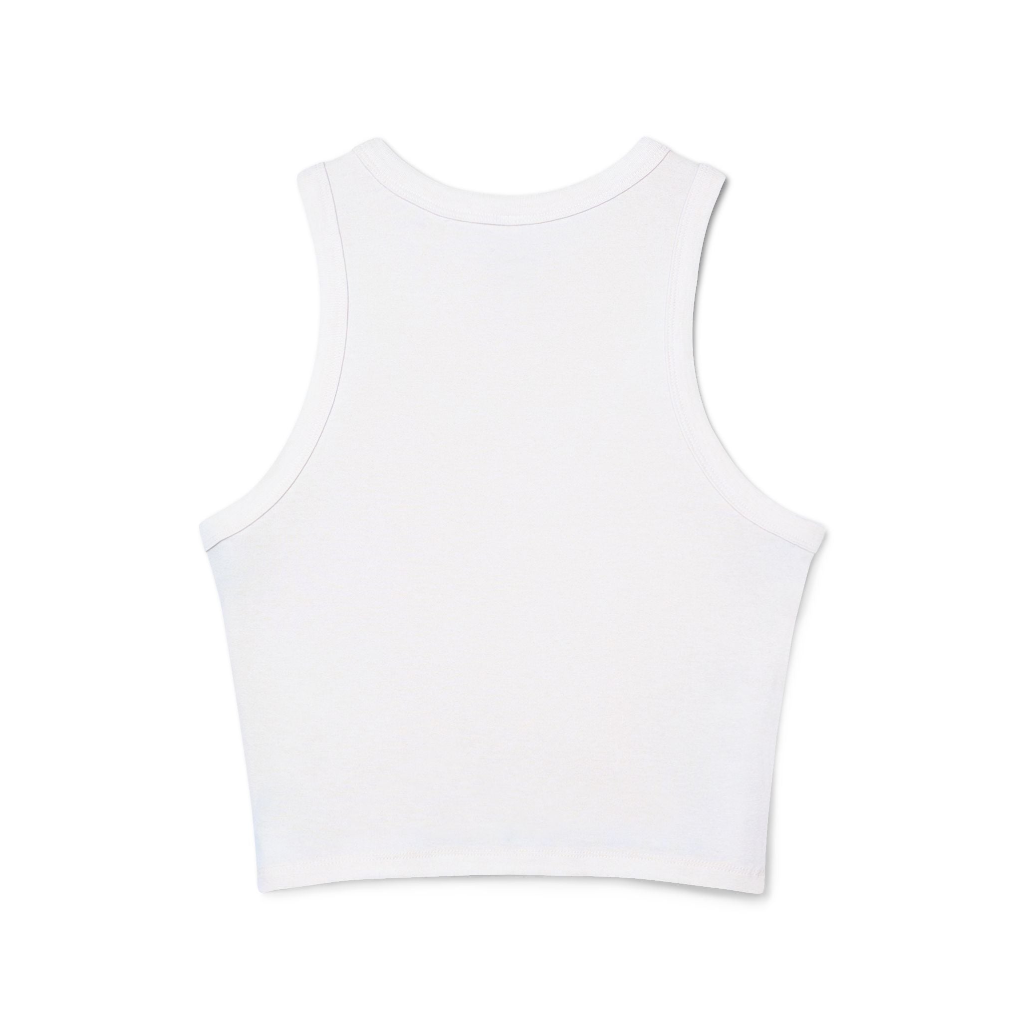 LALA logo script racer tank