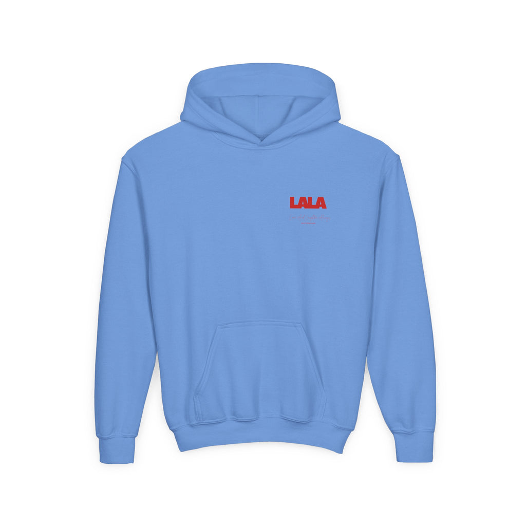 Youth Hoodie - LALA Bold Red Logo Pullover